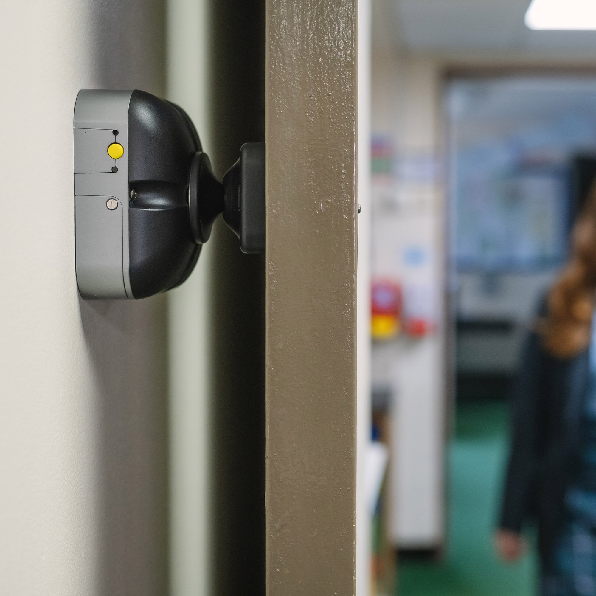 Image of the DorMag SmartSound Magnetic Fire Door Holder